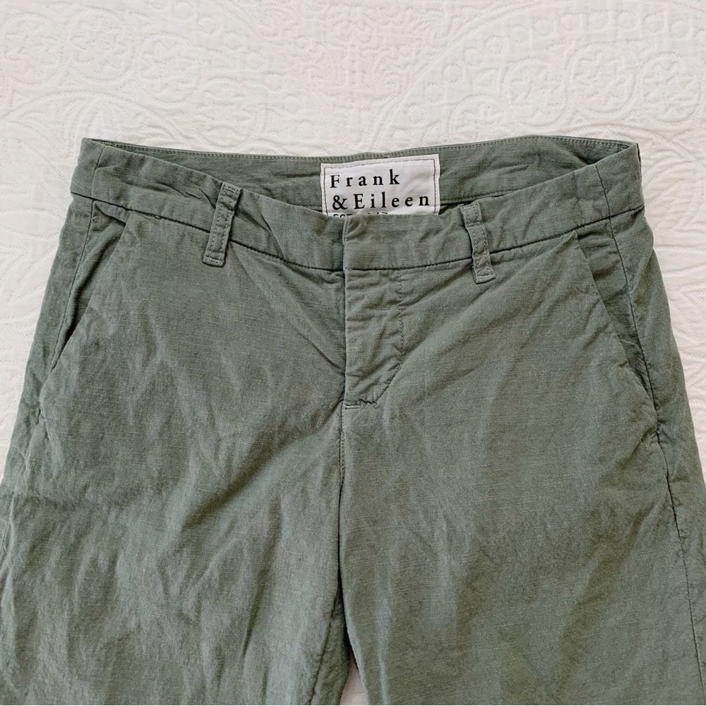 Frank & Eileen Cotton-Flax Wicklow‎ Trousers, Rosemary - Picture 3 of 8